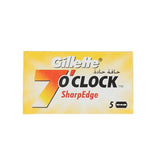 Gillette 7 O' Clock Blade Sharp Edge Razor 5'S