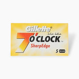 Gillette 7 O' Clock Blade Sharp Edge Razor 5'S