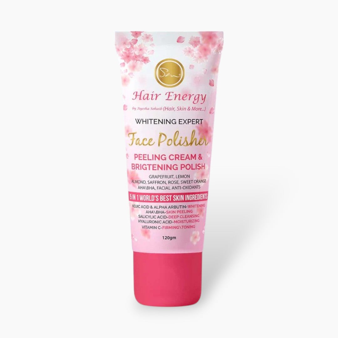 Hair Energy Face Polisher Peeling Cream Brighten Skin Polish 120g