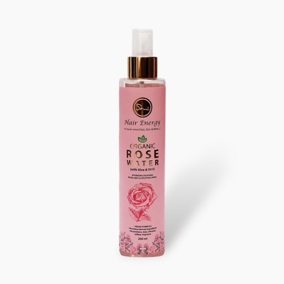 Hair Energy Organic Aloe & Vitamin E Rose Water 200ml