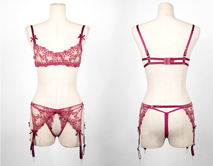 Belleza Lingerie Wired Net Bra Set - 9021