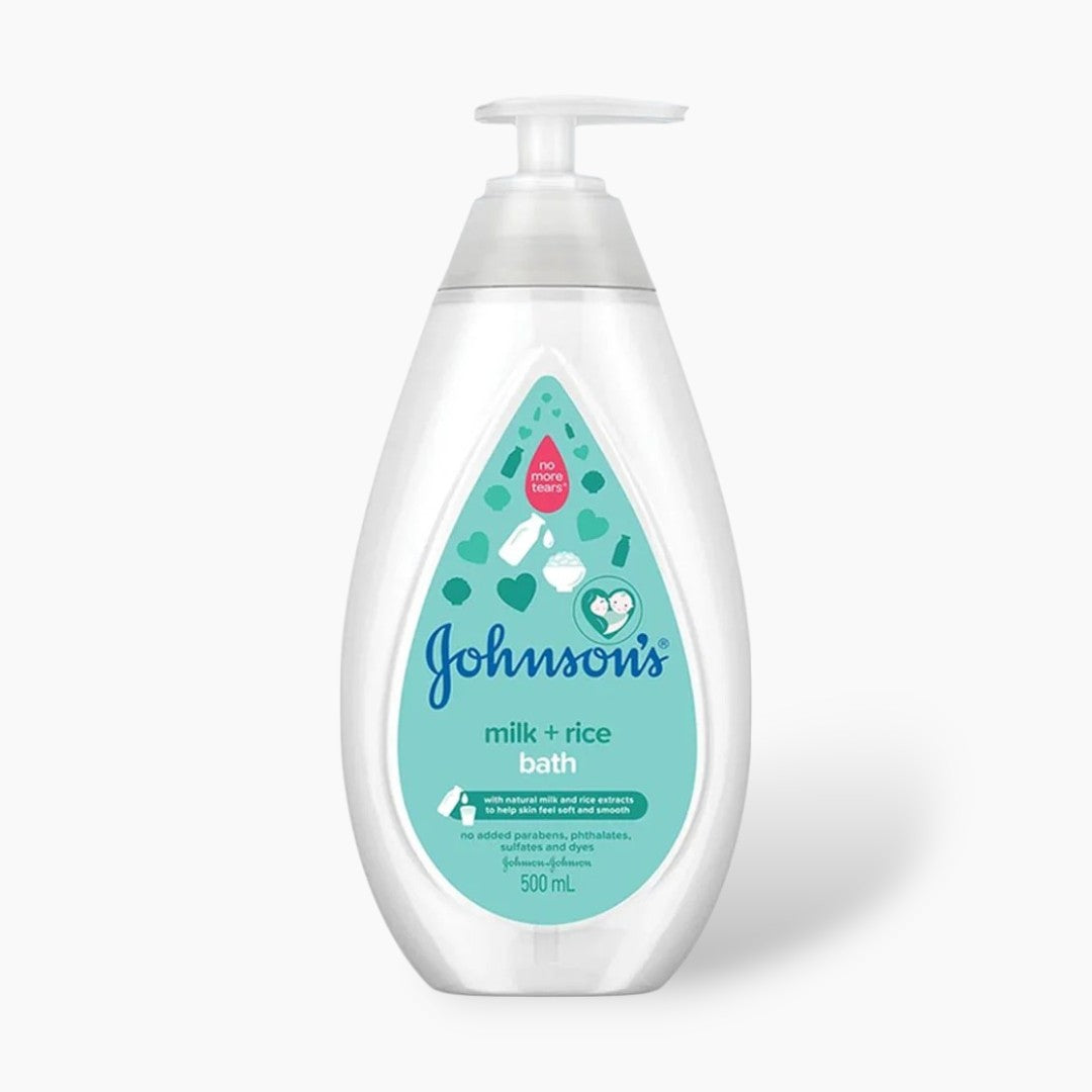 Johnson's Milk + Rice Pump Baby Bath 500ml