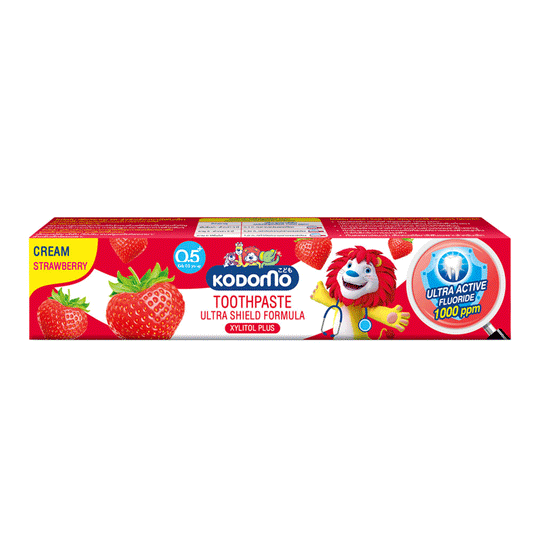 Kodomo Lion Strawberry 0.5+ Yrs Cream Tooth Paste 65g