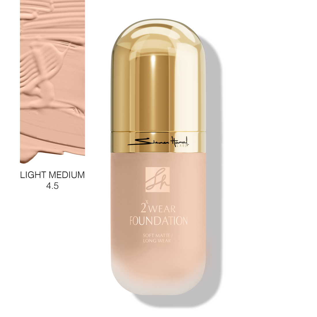 SH 2X WEAR FOUNDATION WITH 4D HYALO ACID&NIAC L MEDIUM 4.5 3