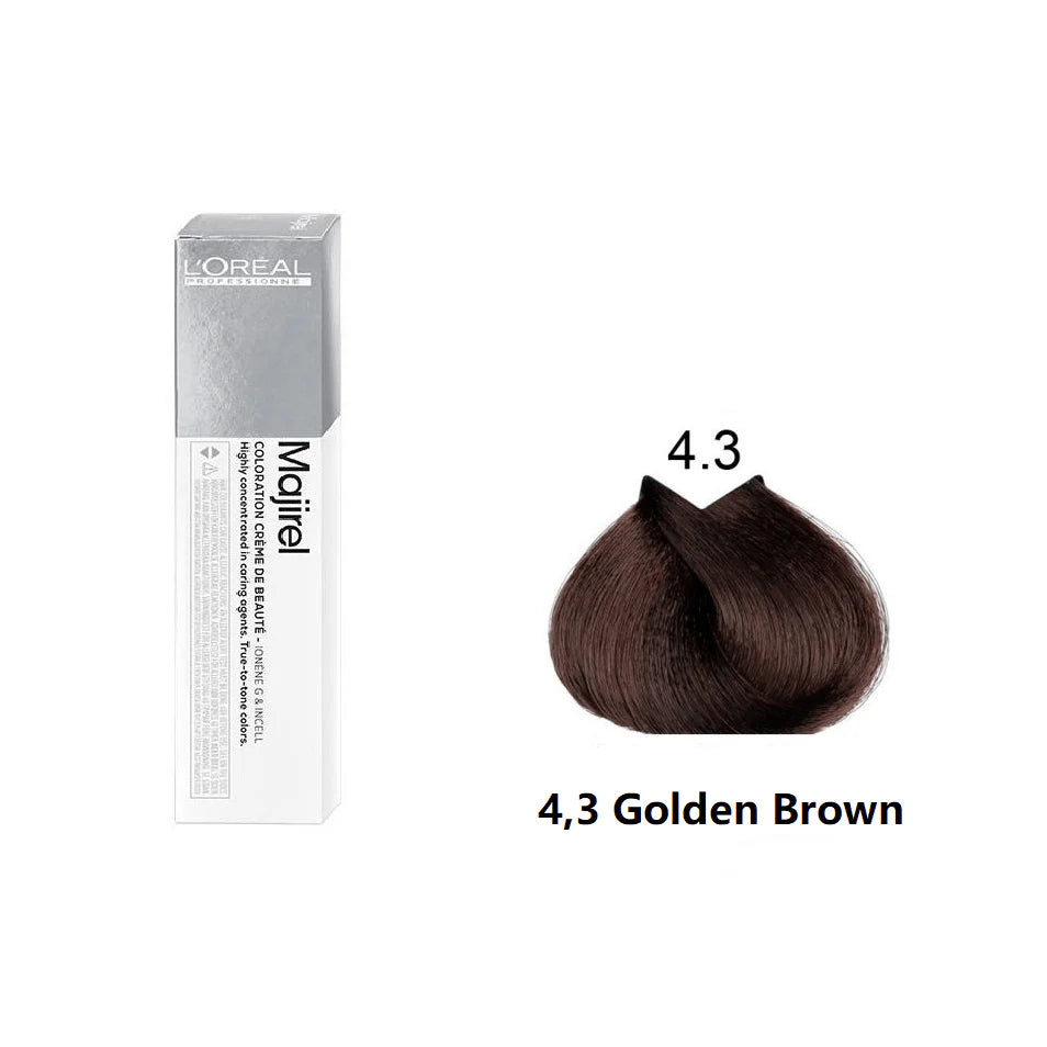 Loreal Majirel Hair Color Gold 4.3 60Ml