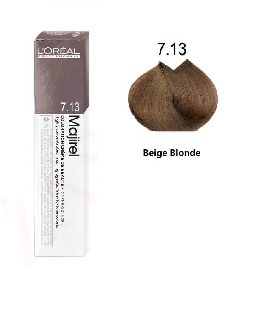 Loreal Majirel # 7.13 Beige Blonde Hair Color