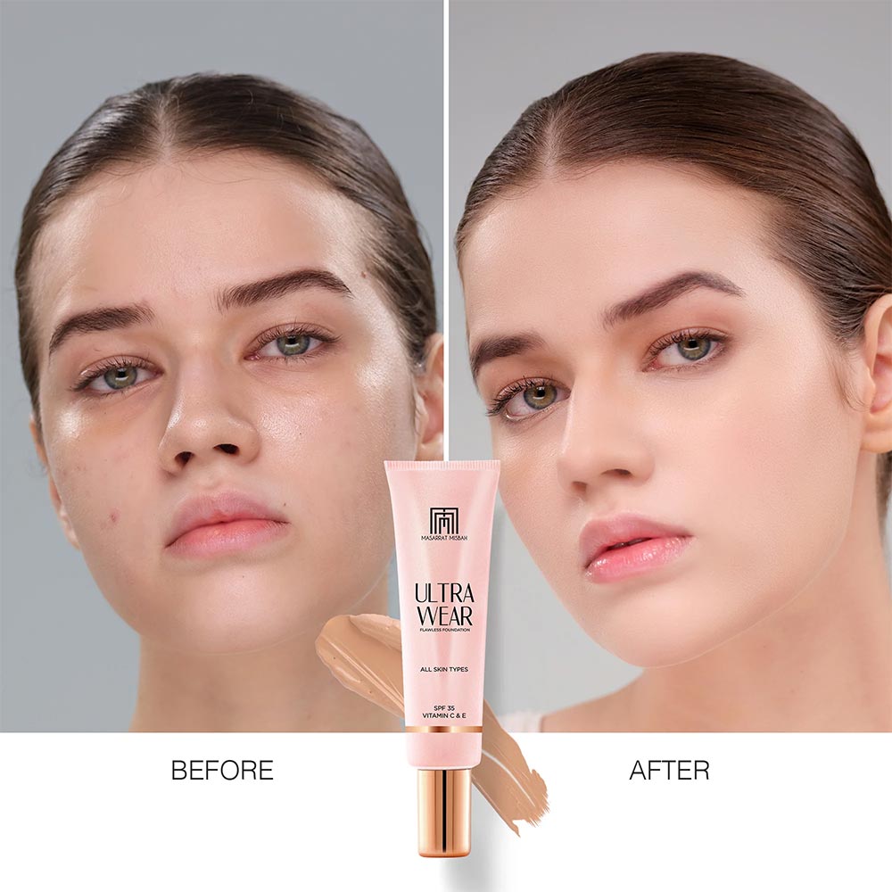 Masarrat Misbah Ultra Wear Foundation 30ml - light-creme