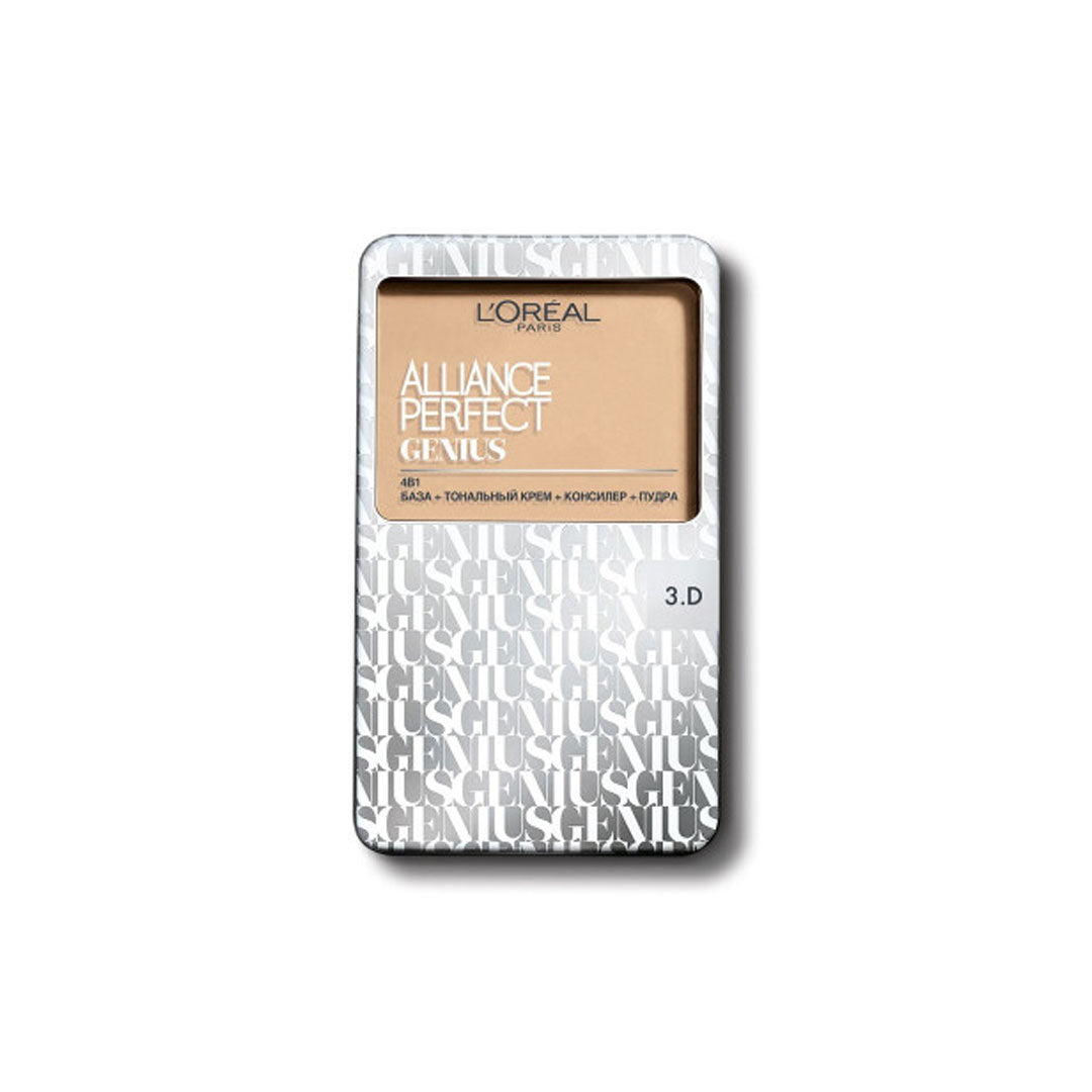 Loreal Alliance Perfect Genius Two Way Cake Powder - 3.D/3