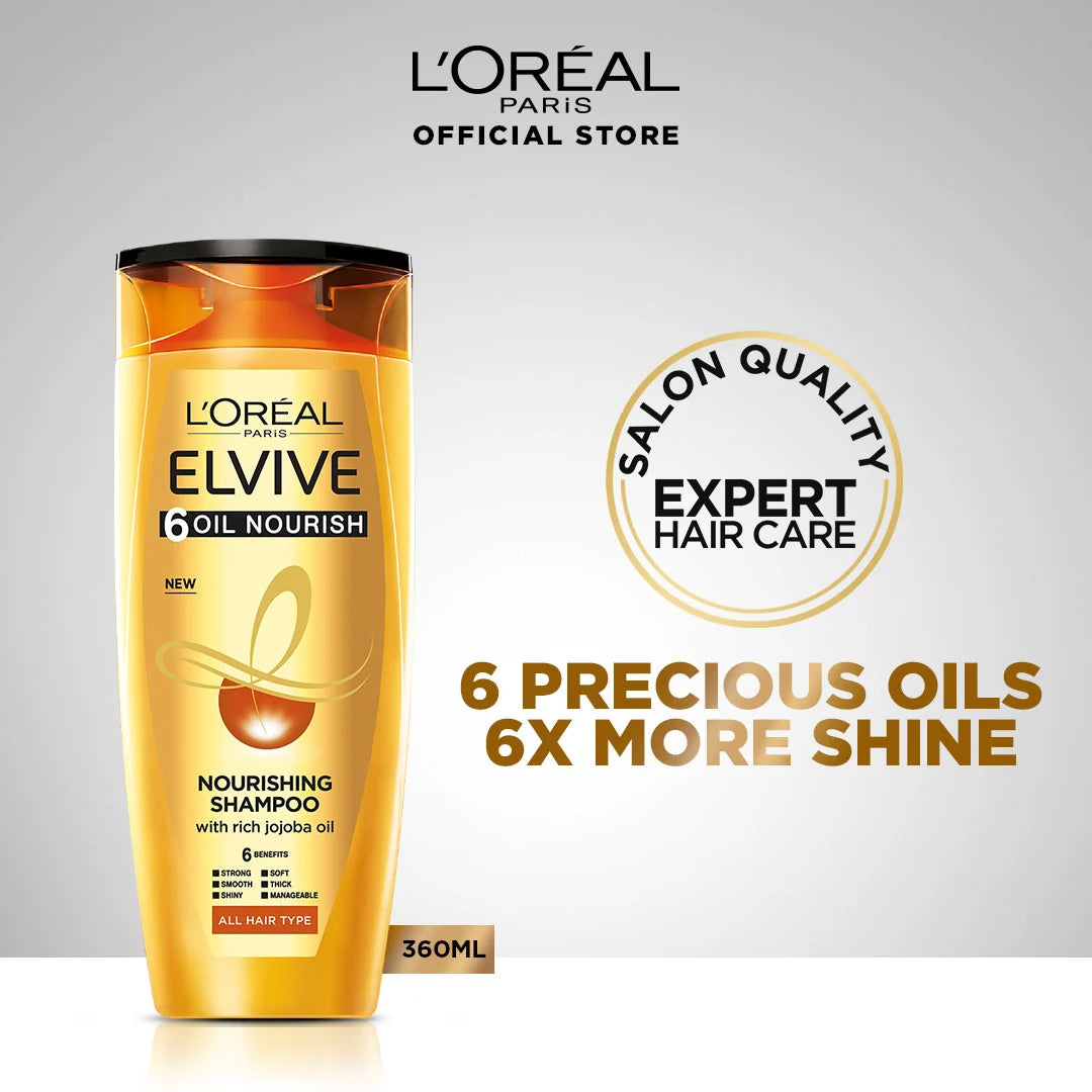 Loreal 6 Oil Nourish Shampoo 360ml