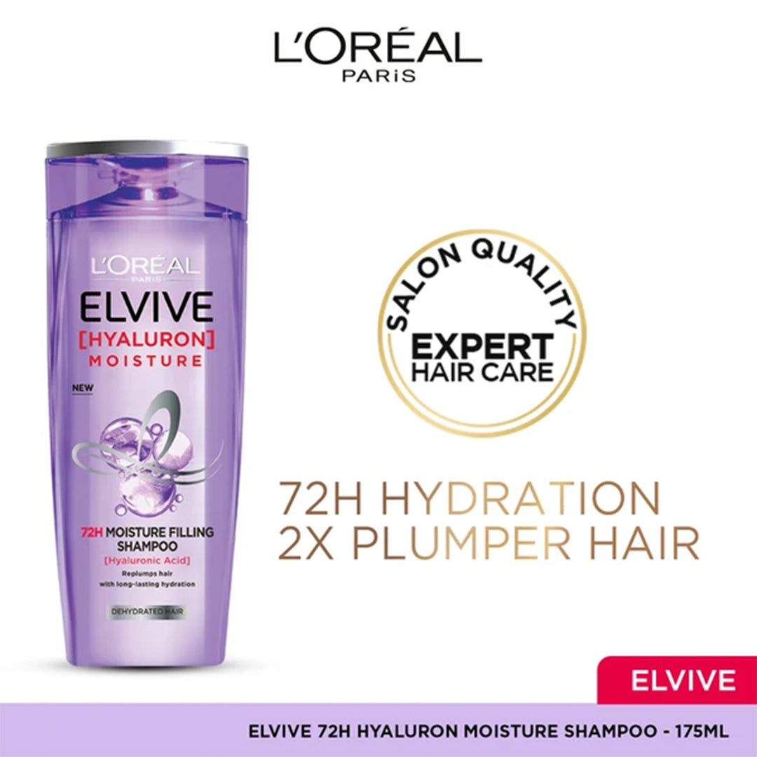 Loreal Elvive Hyaluron Moist Filling Shampoo 175Ml