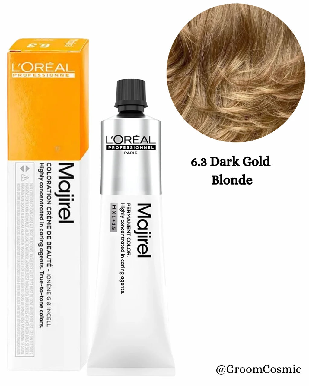 Loreal Majirel Hair Color Gold 6.3 60Ml