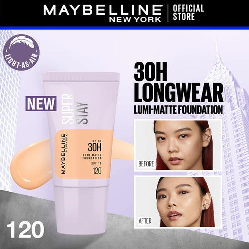 MAYBELLINE SUPERSTAY FDT LUMI MATTE  120 TUBE 18ML