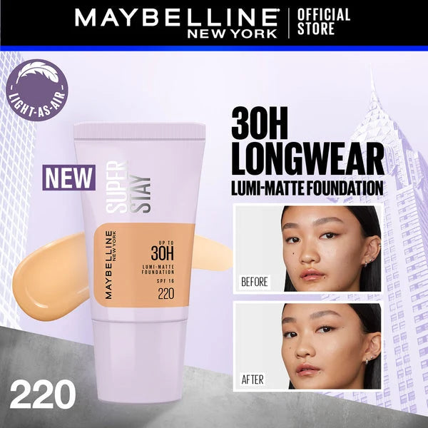 MAYBELLINE SUPERSTAY FDT LUMI MATTE  220 TUBE 18ML