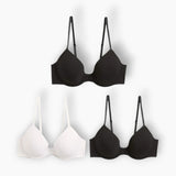 Marks & Spencer Lightly Padded With Wired Bra  Black (Pack of 3)