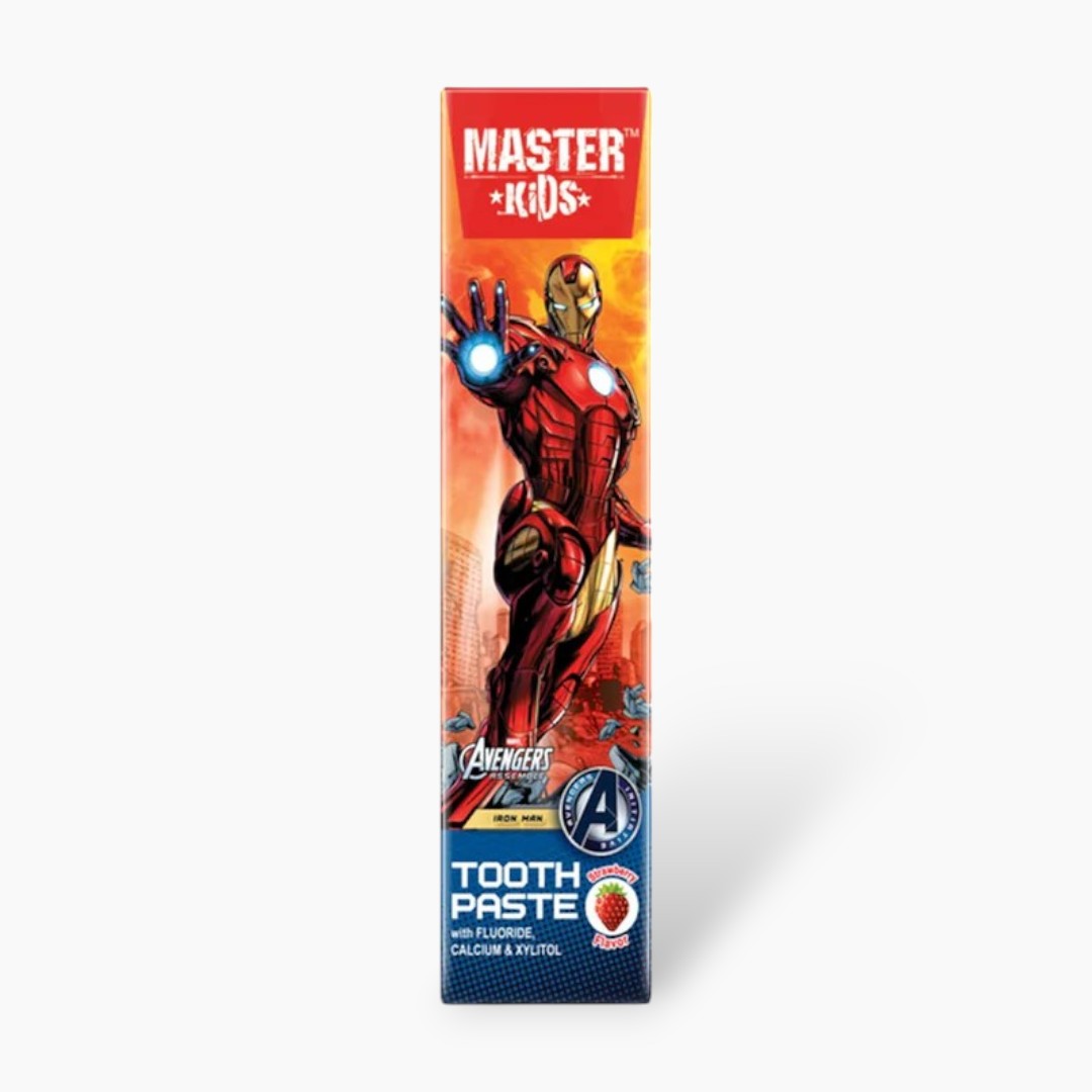 Master Kids Iron Man Strawberry Tooth Paste 40 + 10g