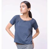 Belleza Lingerie Mesh Tees Blue - UT10