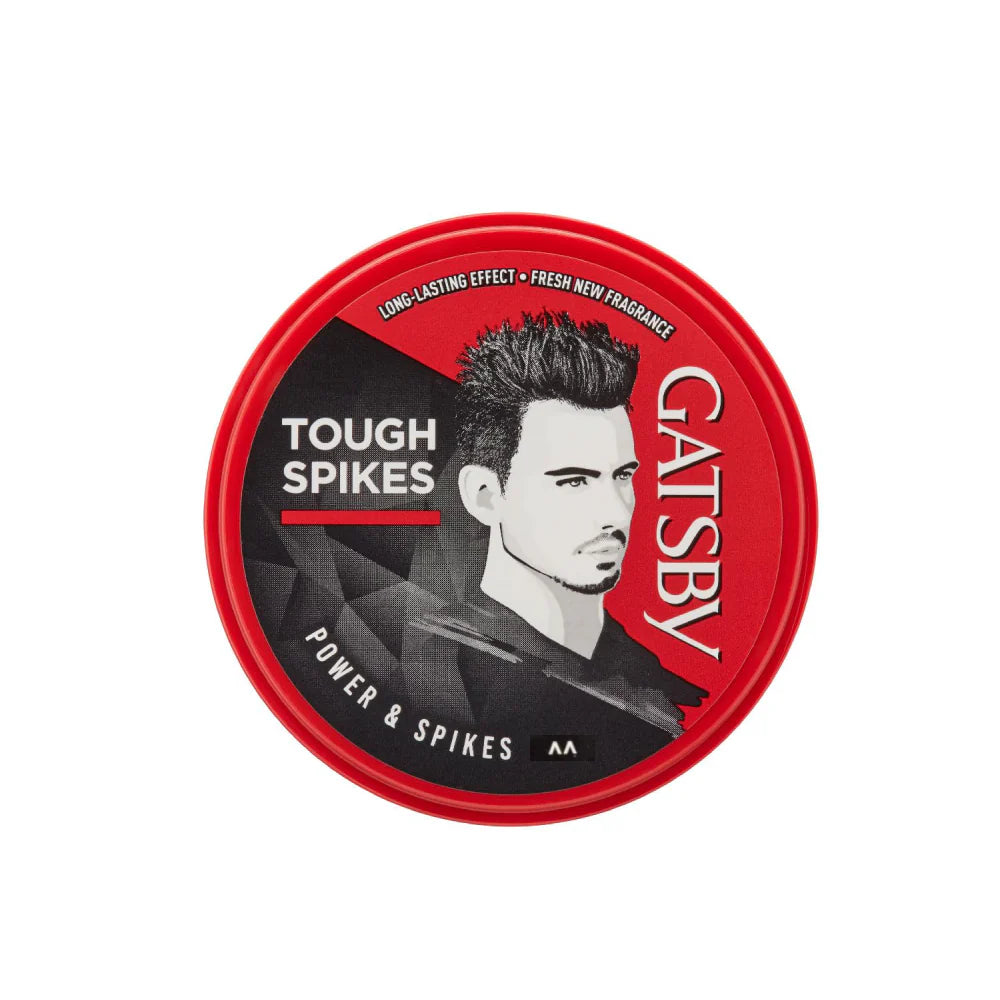GATSBY TOUGH POWER & SPIKES HAIR WAX (RED) (JAR) 75G
