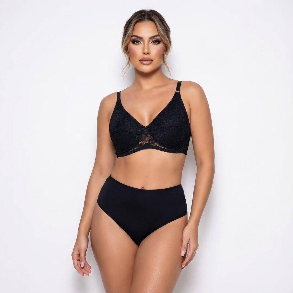 Belleza Non Wire Basic Net Bra 002