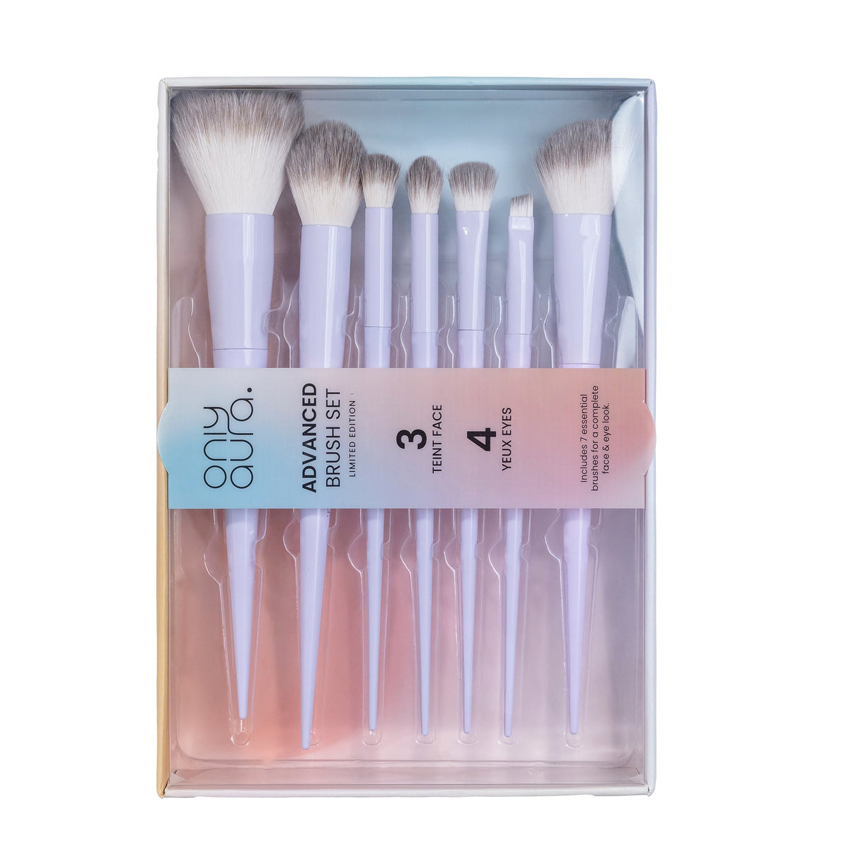 ONLYAURA  ADVANCE MAKEUP BRUSH SET (LIMITED ADDITION)(SF07), 102.8G