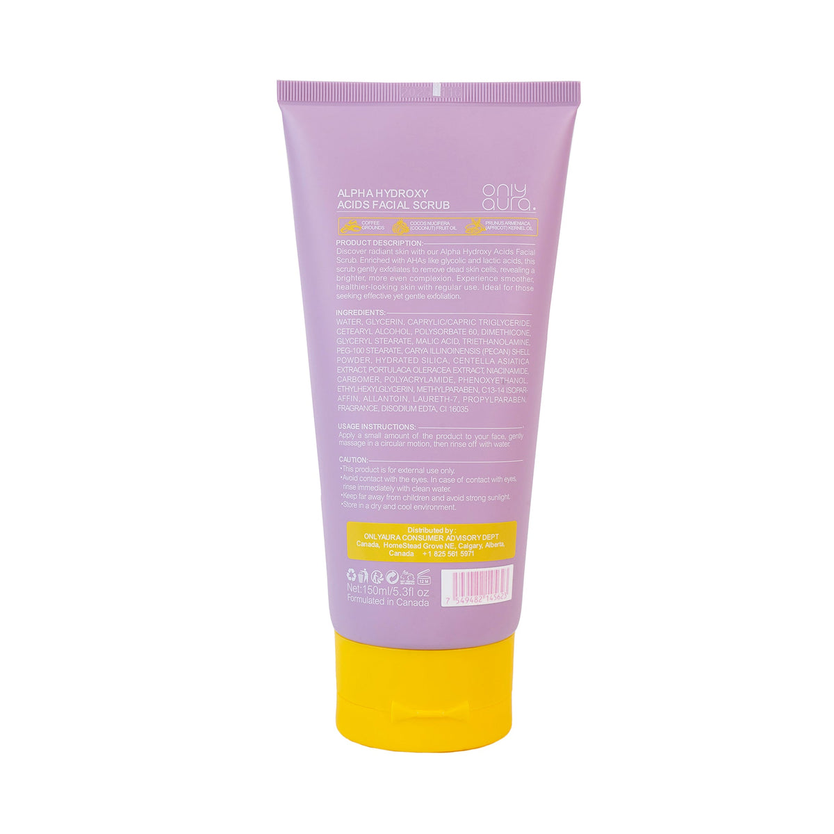 ONLYAURA ALPHA HYDROXY ACIDS FACIAL SCRUB