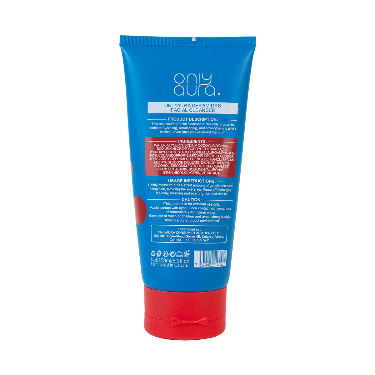 ONLYAURA CERAMIDES FACIAL CLEANSER 150ML
