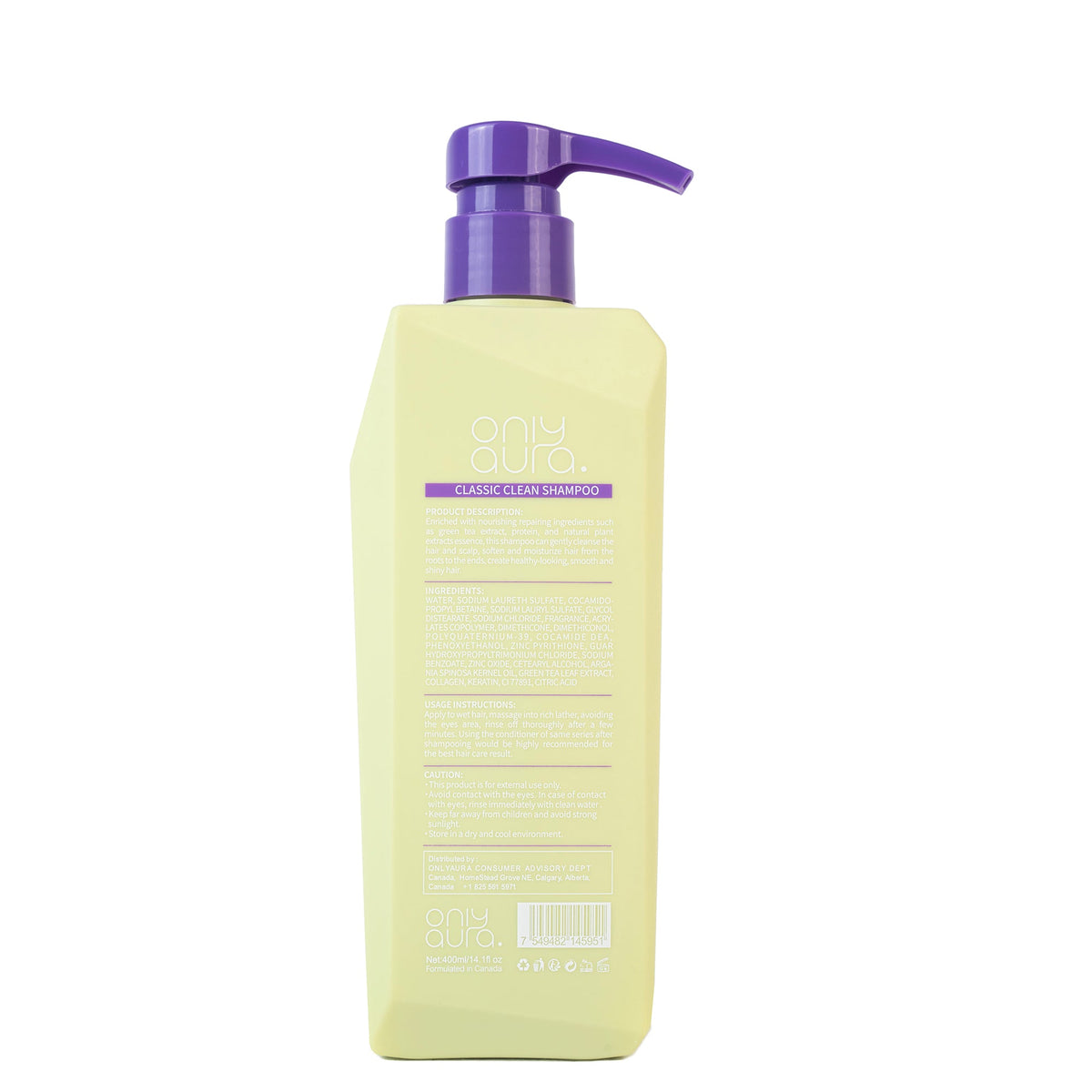 ONLYAURA CLASSIC CLEAN SHAMPOO 400ML