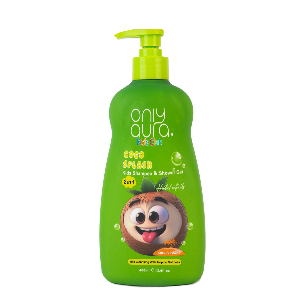 ONLYAURA COCO SPLASH KIDS 2IN1 SHAMPOO+SHOWERGEL 400ML