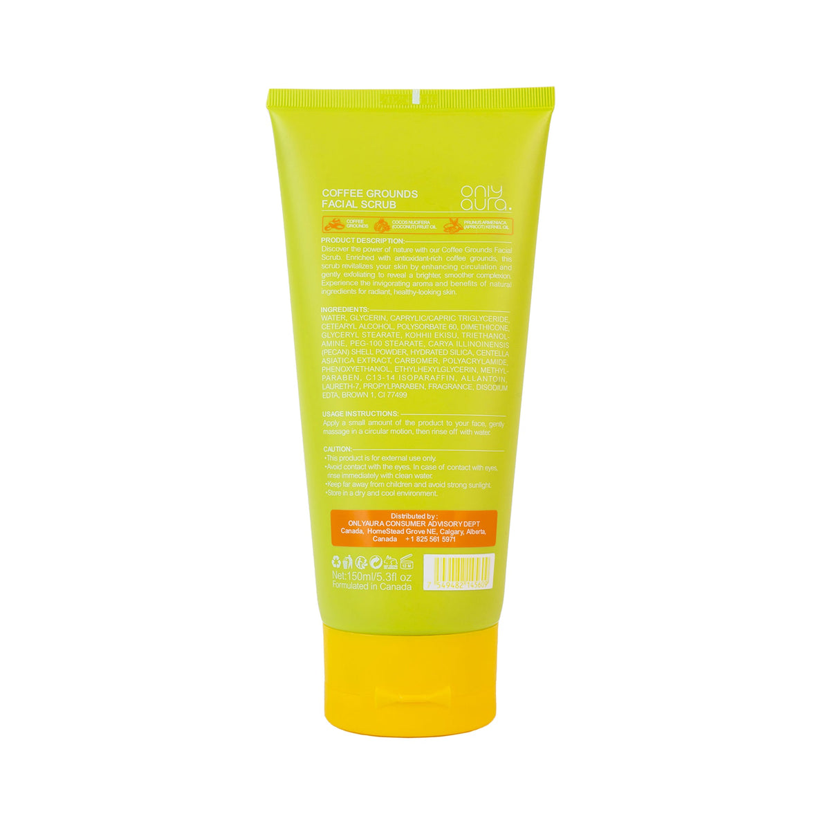 ONLYAURA COFFEE GROUNDS FACIAL SCRUB