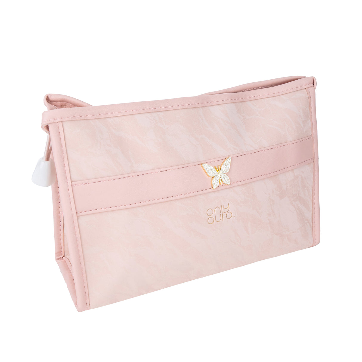 ONLYAURA COSMETIC BAG  118-367# PINK PU MATERIAL