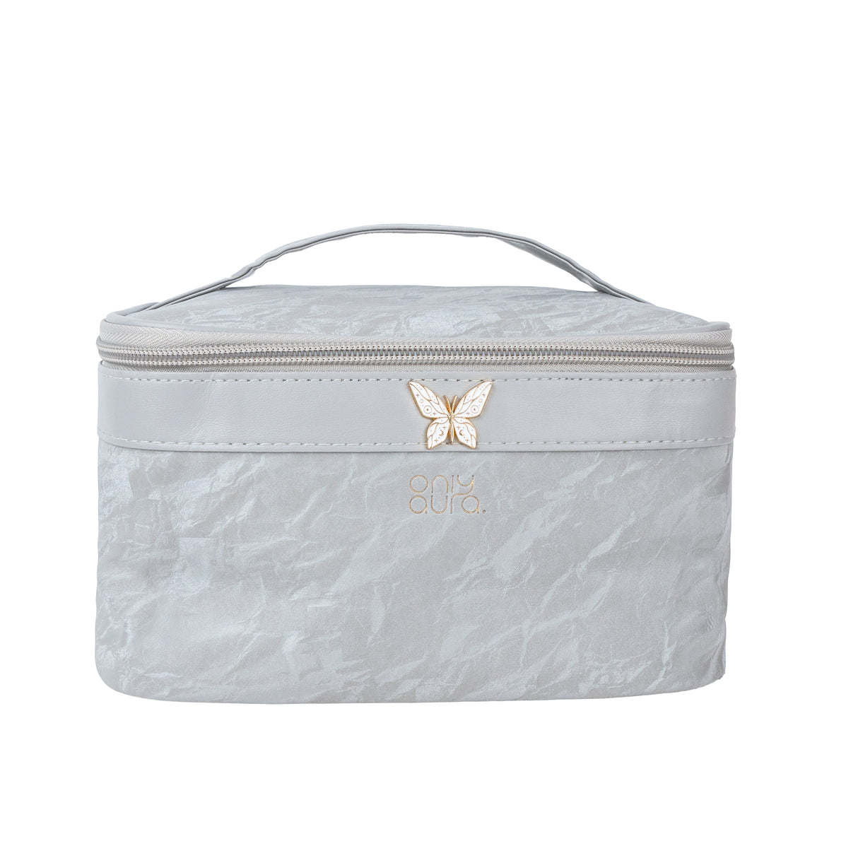 ONLYAURA COSMETIC BAG  215-367# GREY PU MATERIAL