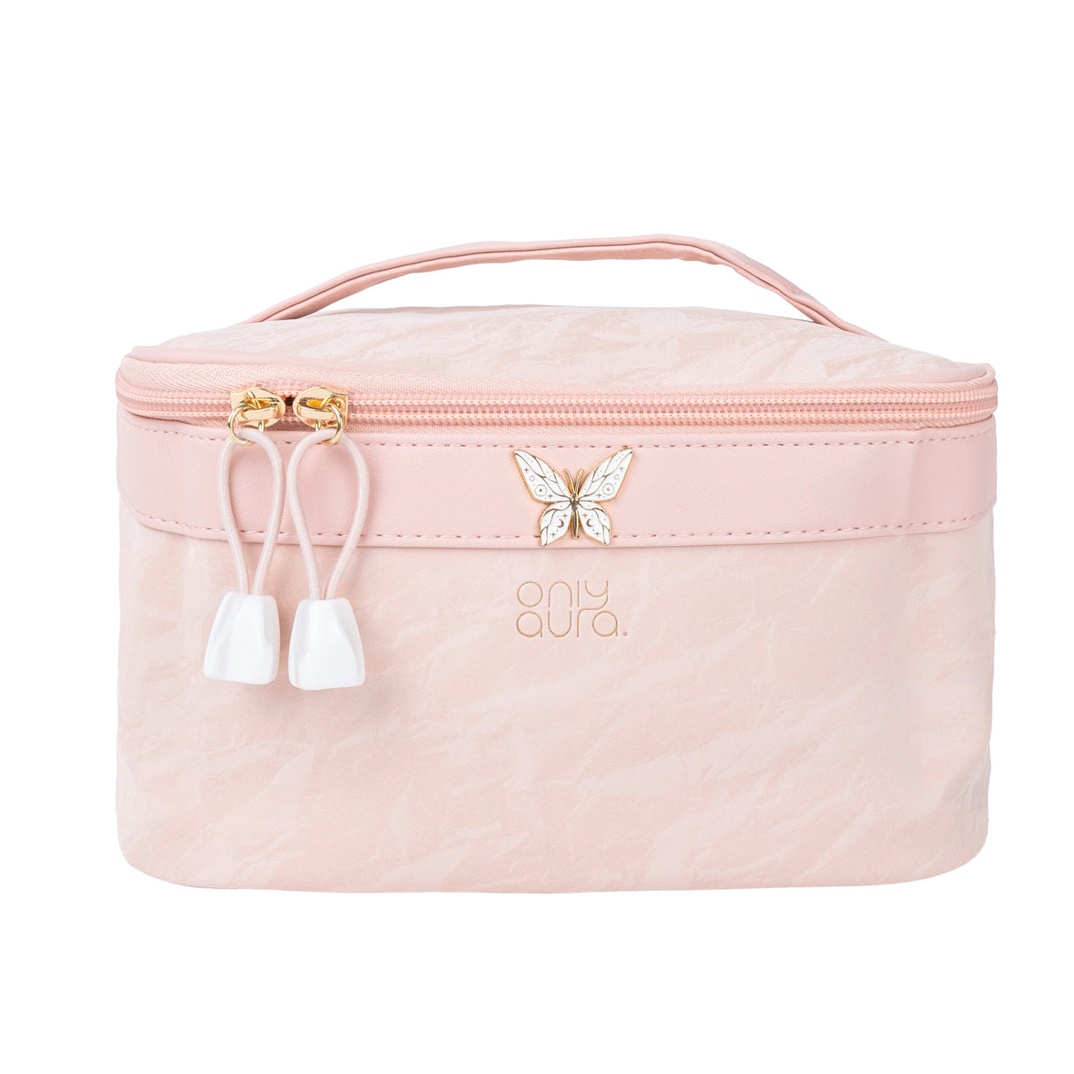 ONLYAURA COSMETIC BAG  215-367# PINK PU MATERIAL
