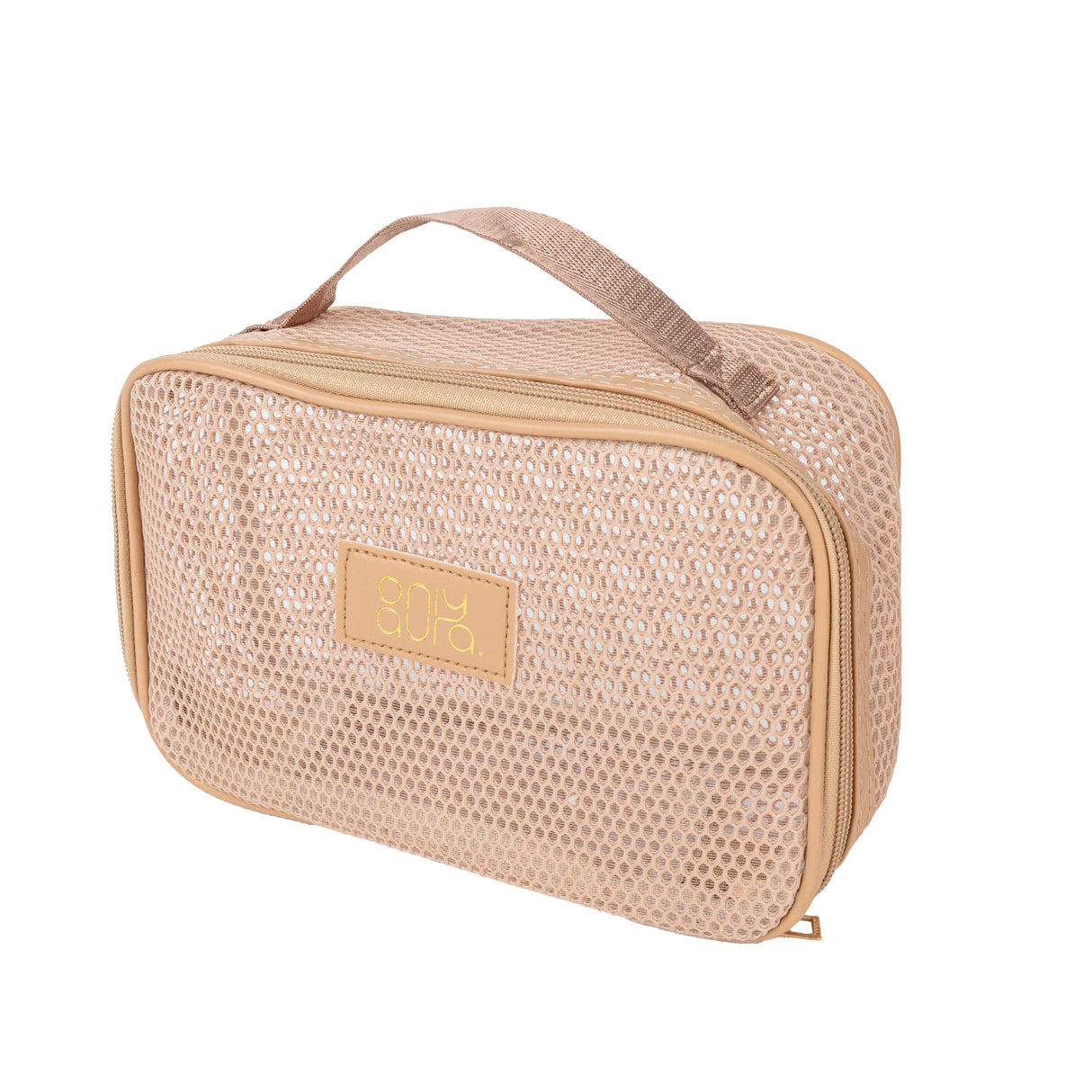 ONLYAURA COSMETIC BAG  3337# BEIGE GRENADINE MATERIAL