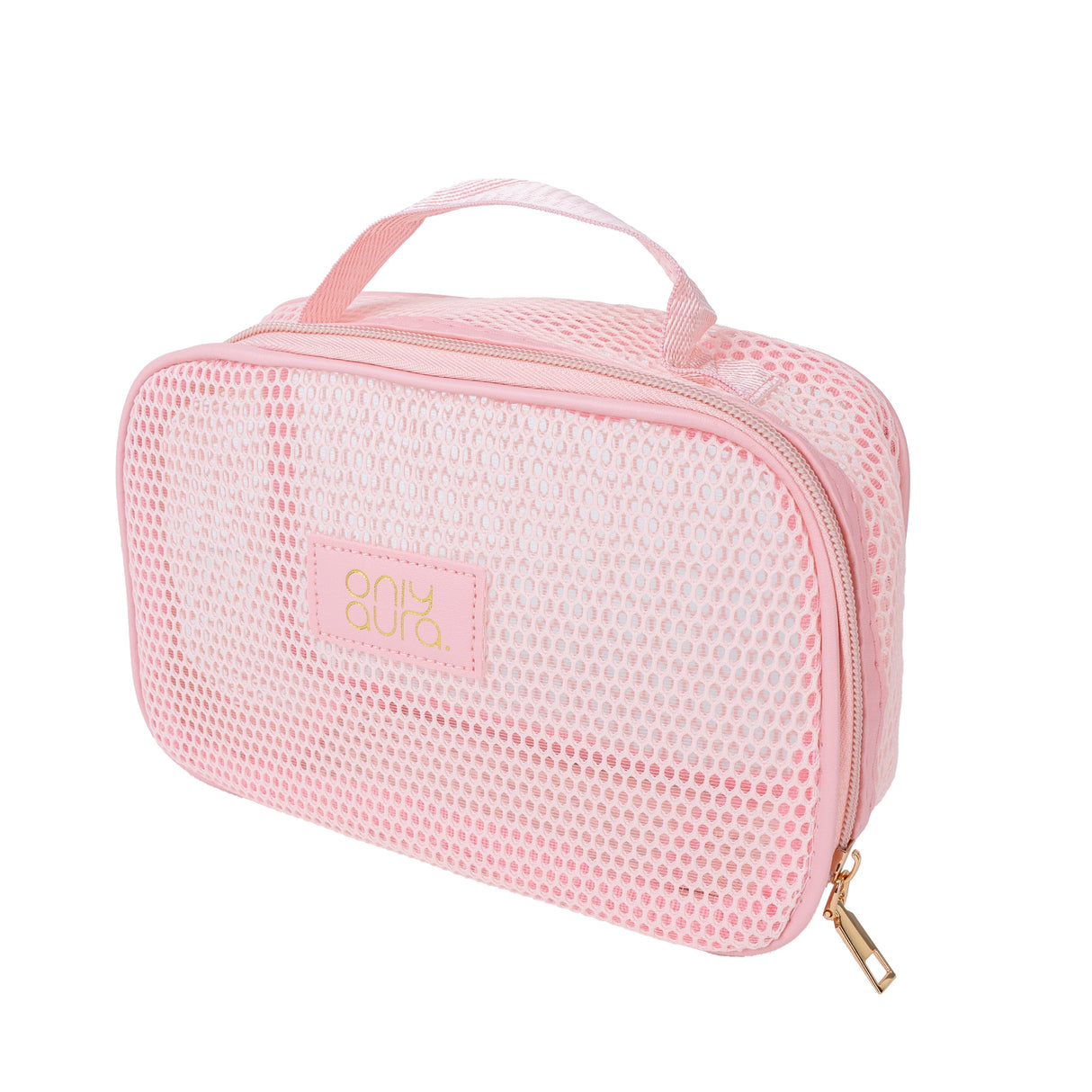 ONLYAURA COSMETIC BAG  3337# PINK GRENADINE MATERIAL