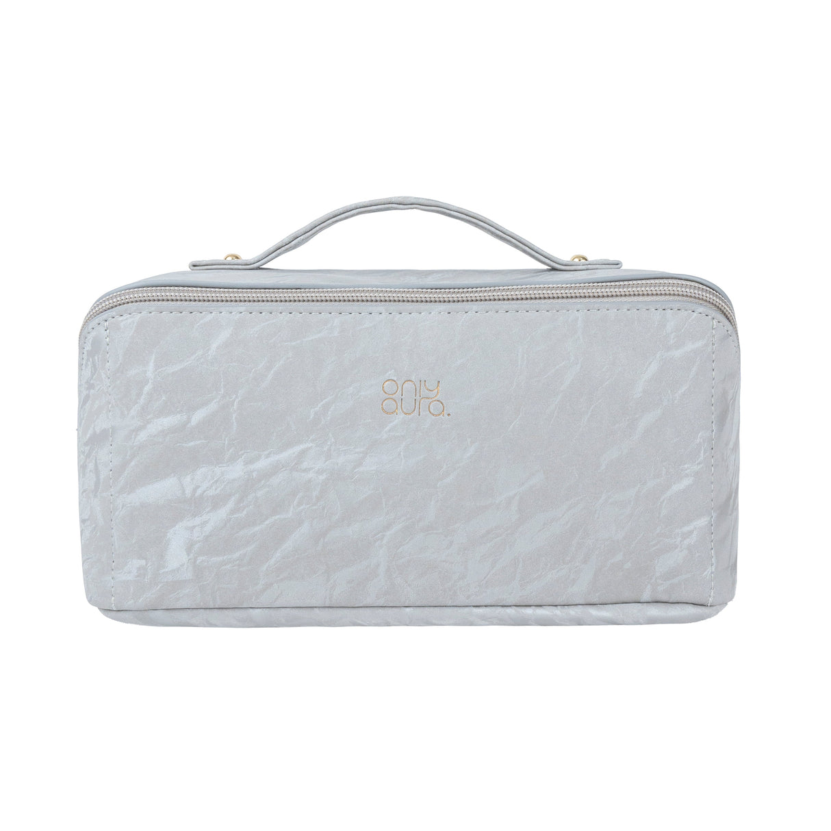 ONLYAURA COSMETIC BAG  5042-367# GREY PU MATERIAL