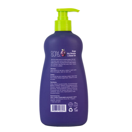 ONLYAURA GRAPE GIGGLES KIDS 2IN1 SHAMPOO+SHOWERGEL 400ML
