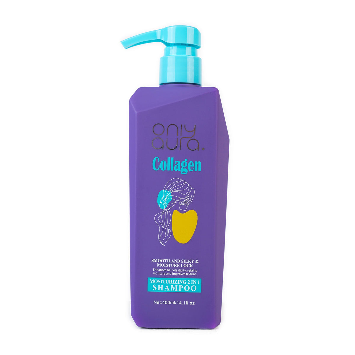 ONLYAURA MOISTURIZING  2 IN 1 SHAMPOO 400ML