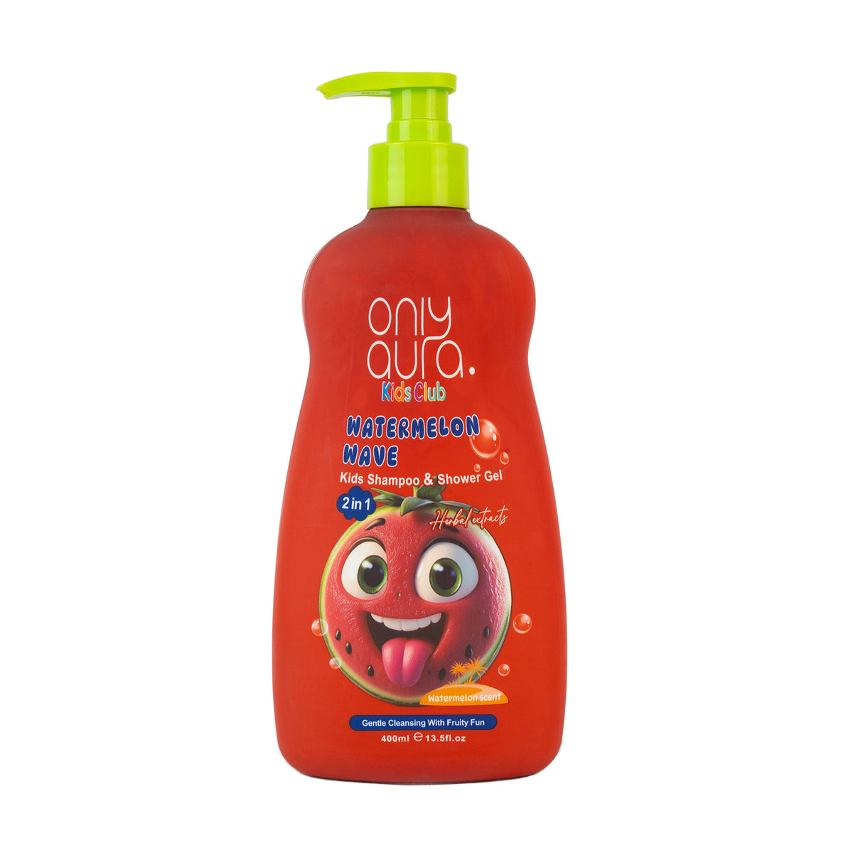 ONLYAURA WATERMELON WAVE KIDS 2IN1 SHAMPOO+SHOWERGEL 400ML