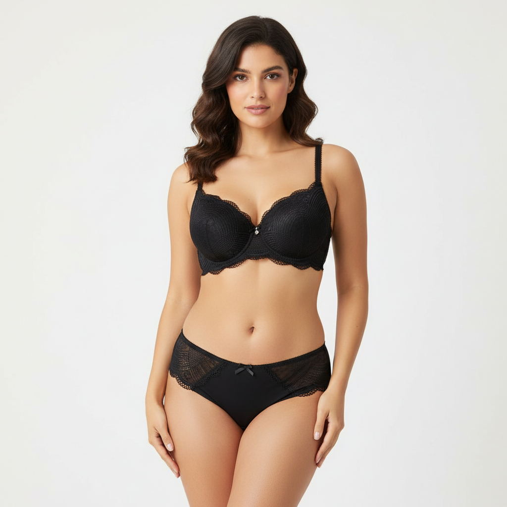 Belleza Lingerie Padded Wired Bra Set - A61019