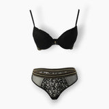 Pierre Cardin Black Bra Set 4710