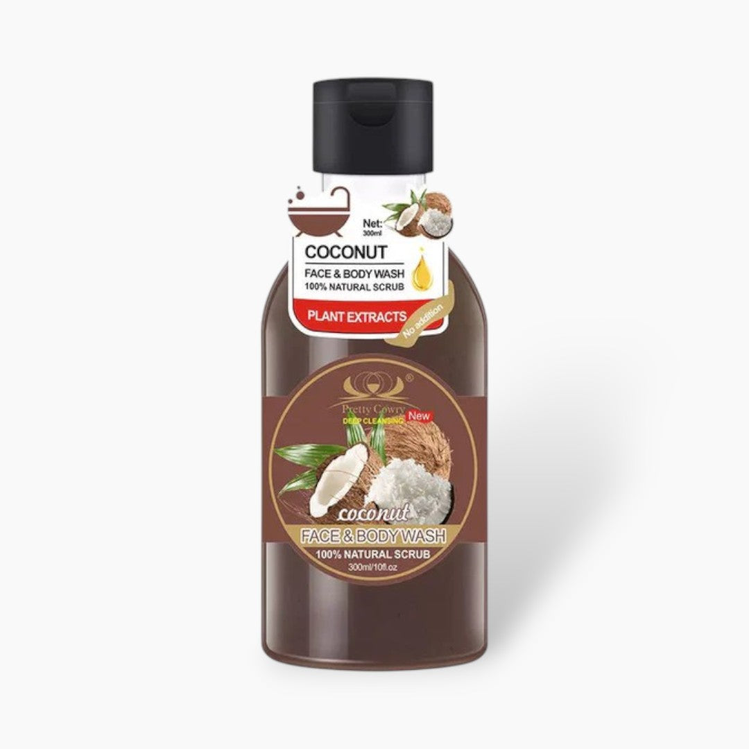Pretty Cowry Coconut Face & Body Wash 300Ml