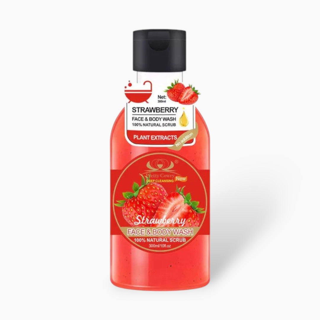 Pretty Cowry Strawberry Face & Body Wash 300Ml