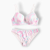 Printed Padded Bra Set - A2136