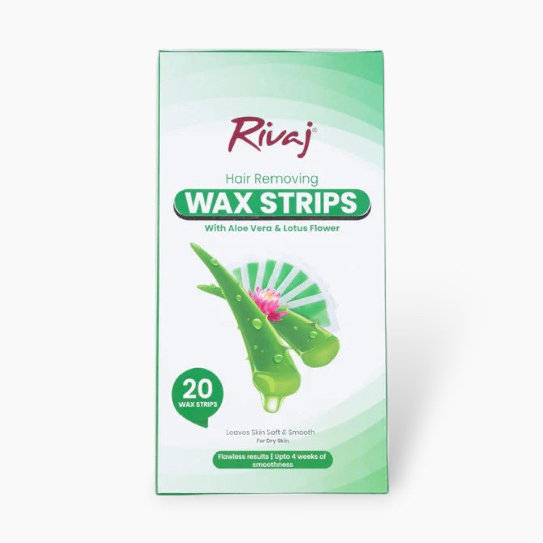 Rivaj Hair Removing Body Wax Strips (Aloe Vera & Lotus Flower)