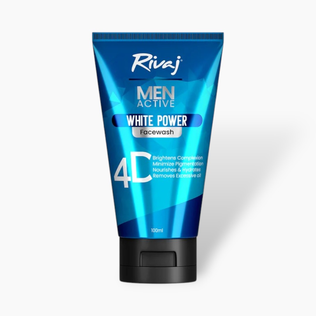 Rivaj Men Active White Power Face Wash (100ml)