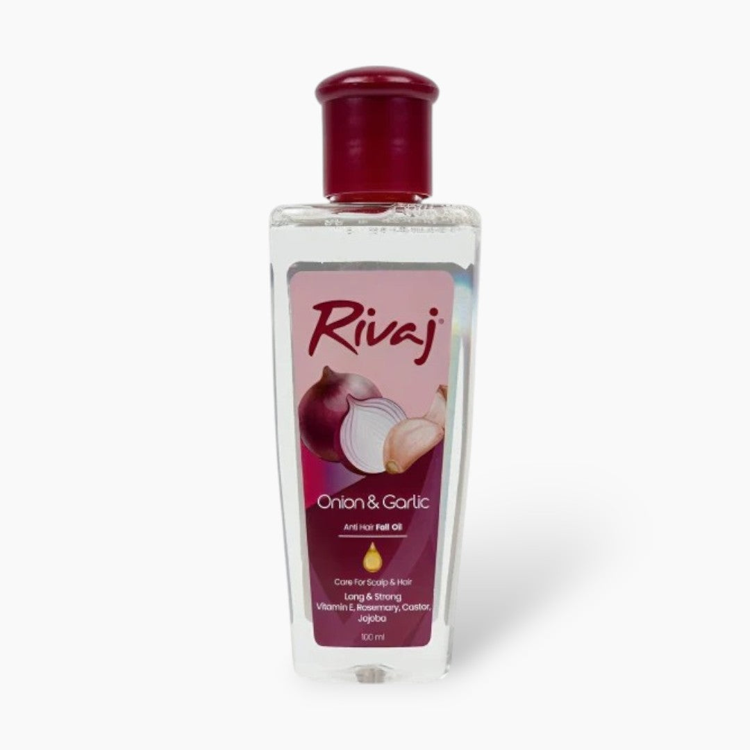 Rivaj Onion & Garlic Anti-Hair Fall Oil 100ml