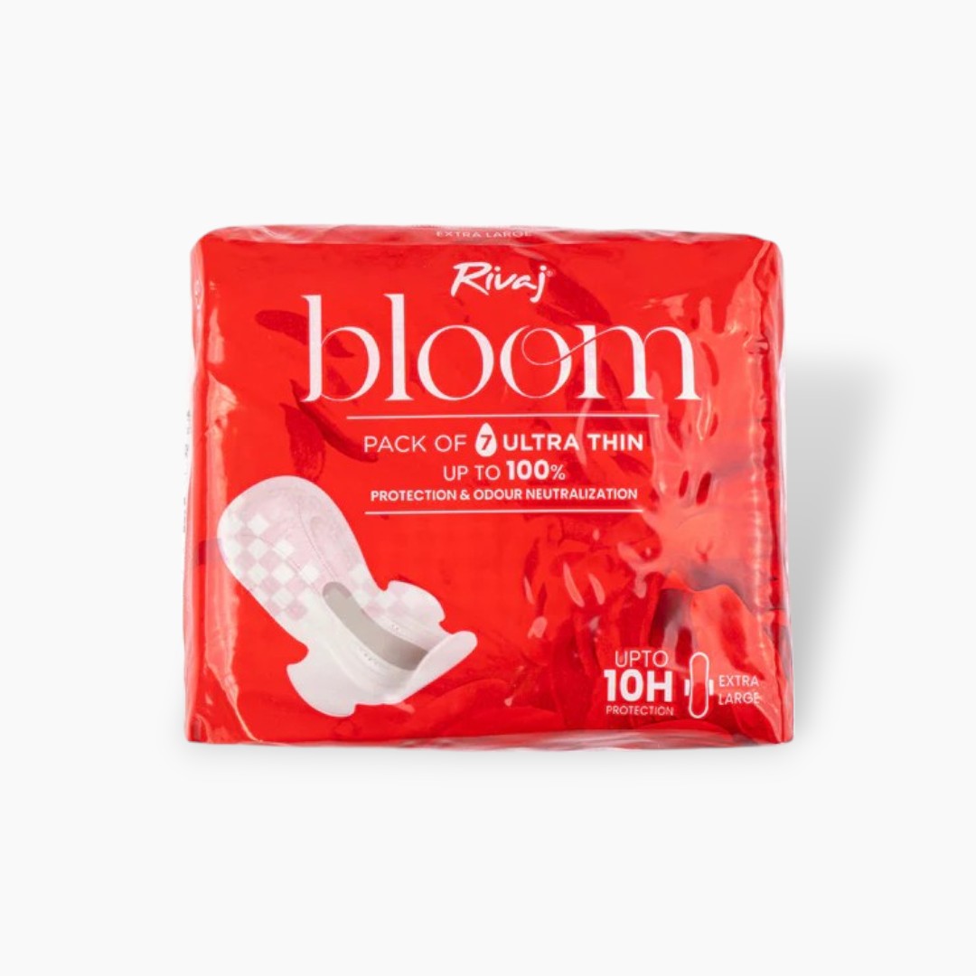 Rivaj Ultra Thin Bloom Sanitary Pads (Extra Large) 7 PCS