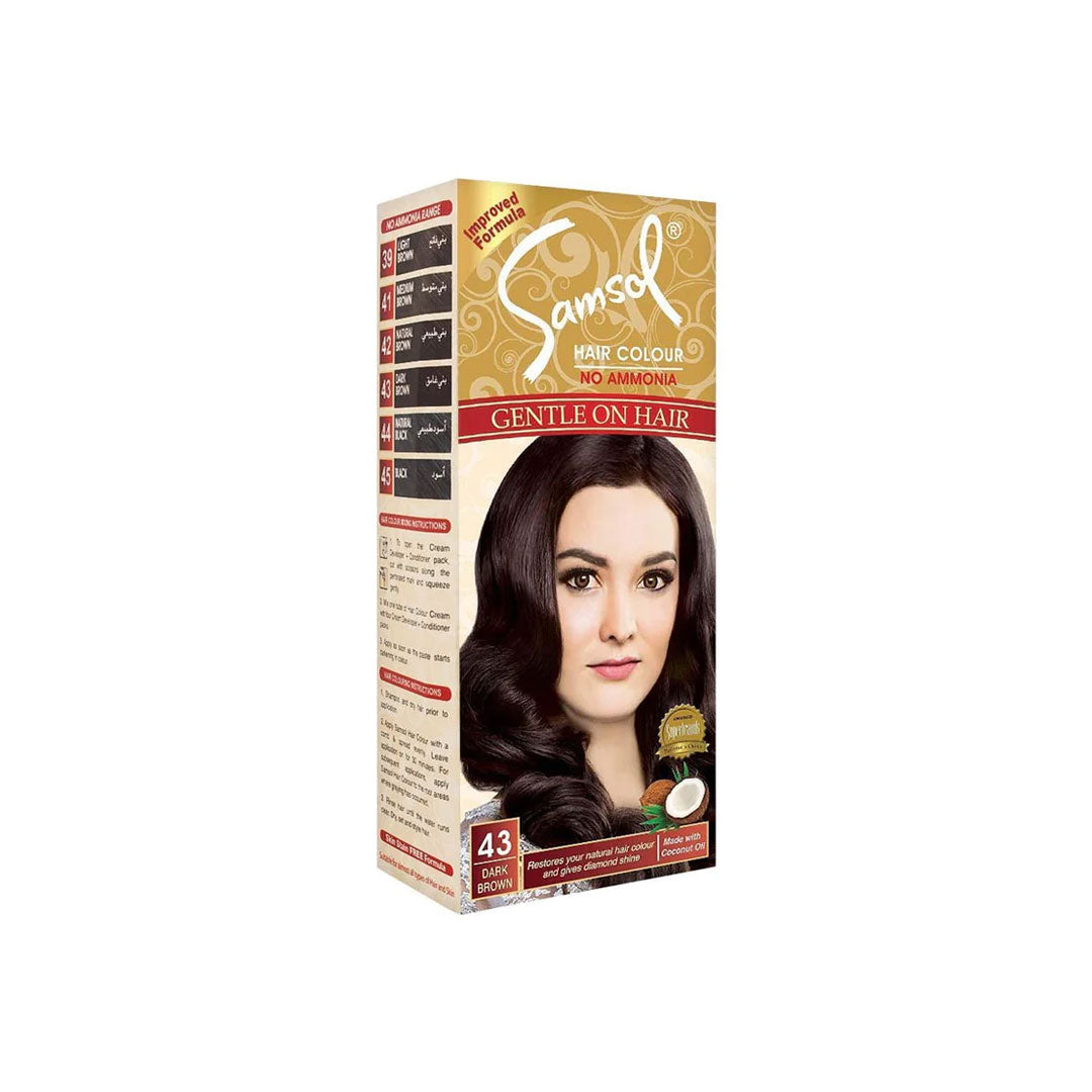 Samsol Hair Color 43 Dark Brown RIOS