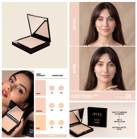 Amrij ULTIMATE PRO WET AND DRY COMPACT POWDER