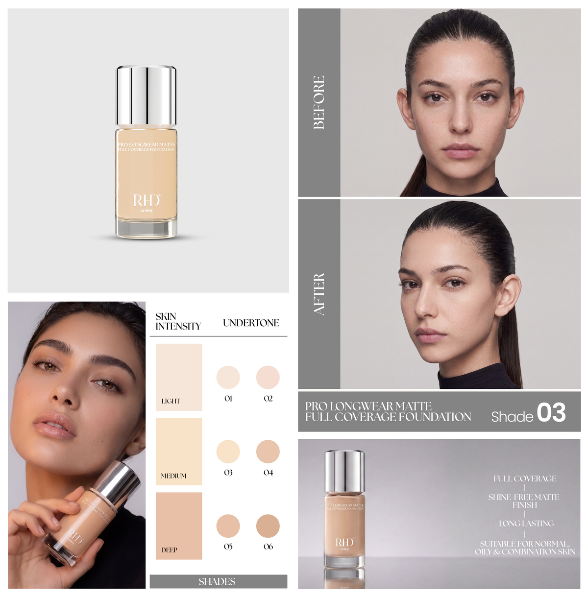Pro Longwear Matte Full Coverage Foundation - RHD