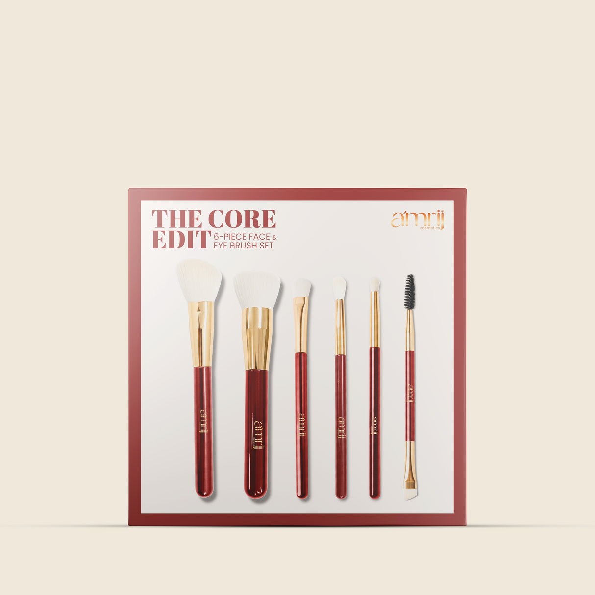 The Core Edit - 6 Piece Face & Eye Brush Set